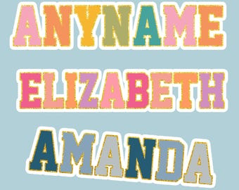 Custom Name Stickers Personalized Name Decal Vinyl Waterproof Gifts Decal for Laptop Water Bottle Gift Bags Name Gift Tags Kindle Laptop