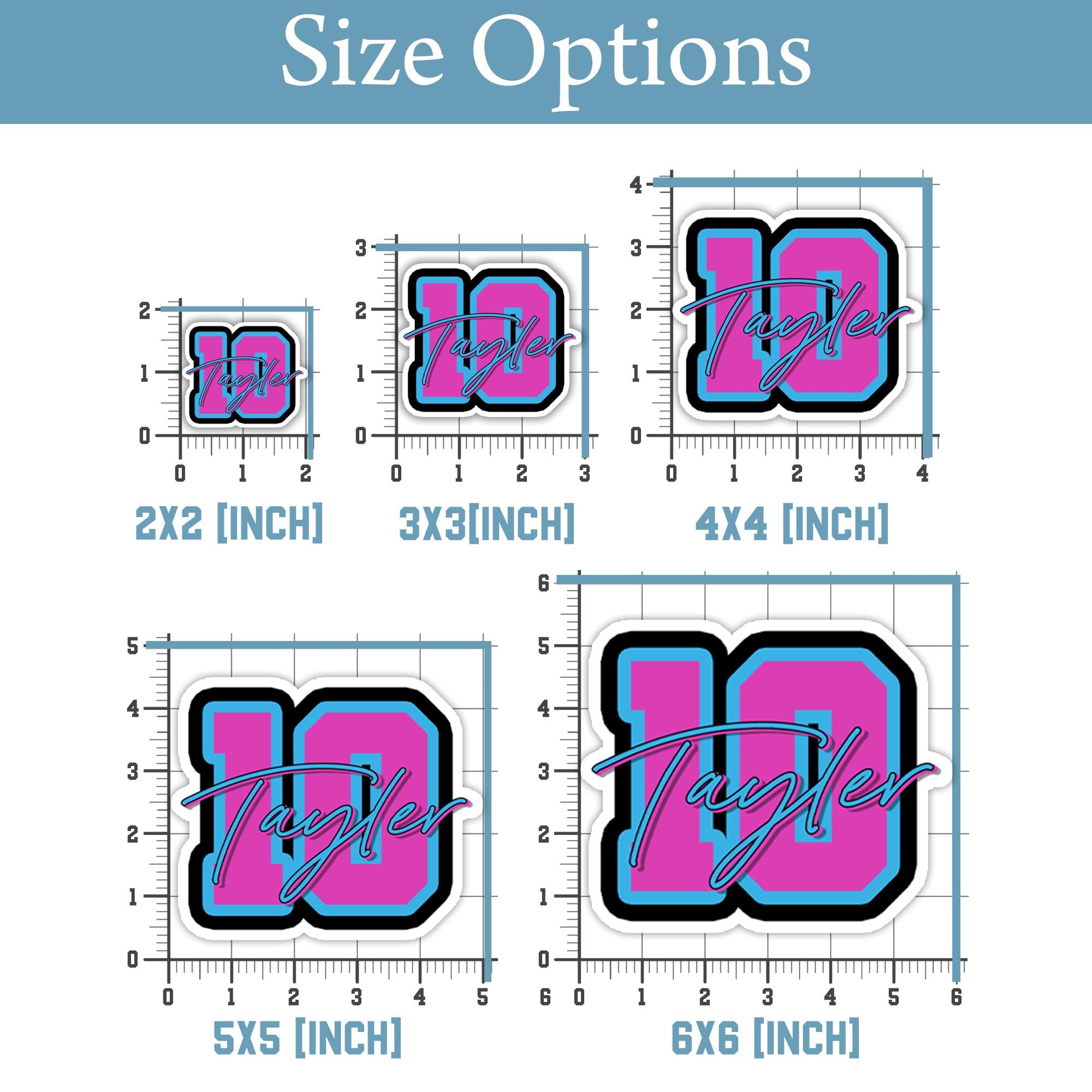 Custom Name Baseball Softball Decal for Helmet Bat Personalized Name & Number Sports Water Proof-Vinyl Sticker Laptop Phone Gift Bag Kindle