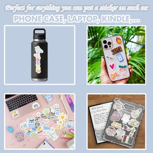 Custom Name Stickers Personalized Vinyl Waterproof for Teacher Student Kids Girls Teens Name Tags Decal for Laptop Water Bottle Gift Bags Bild 9