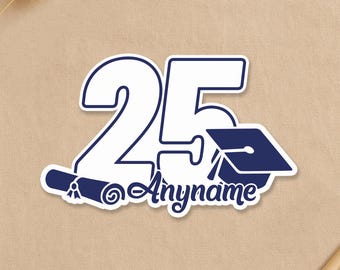 Class Of 2026 Sticker, Class Senior Graduation School College Student Pride Waterproof Sticker for Water Bottle, Car, Notebook, Laptop
