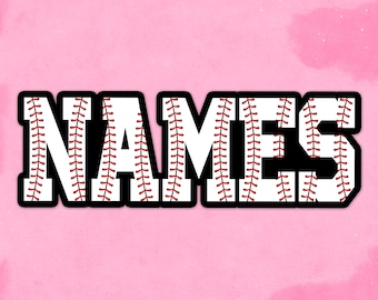 Custom Name Sticker, Baseball Softball Helmet Decal, Personalized Name Stickers for Helmet Decal Waterproof Vinyl Water Bottle Laptop