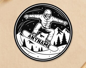 2 X Custom Name Helmet Stickers – Vinyl, Glossy, Saka Font – BMX Ski Bike Skate