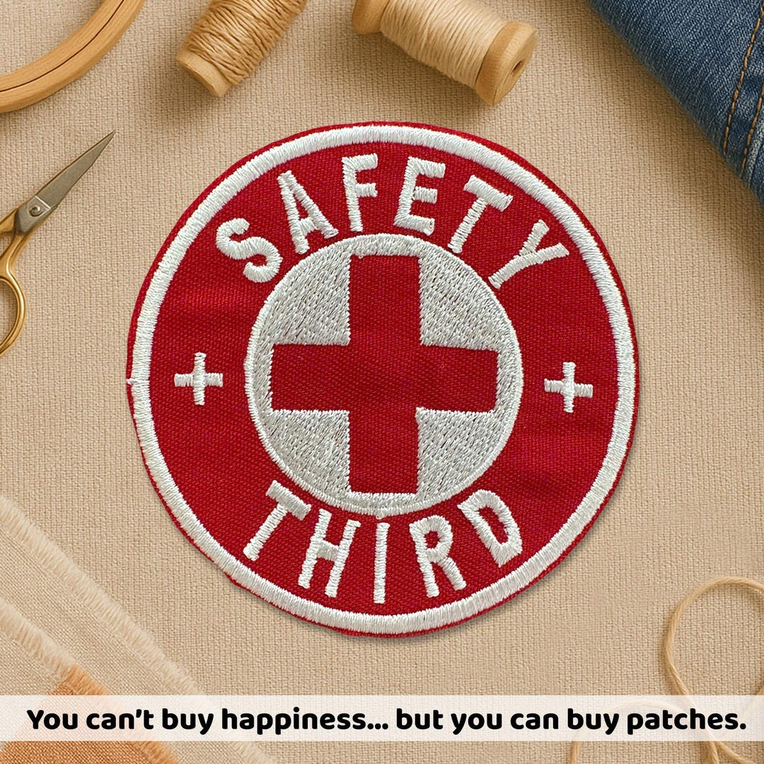 Safety Third Patch Life Circle Box Funny Hard Hat Tool Worker ...