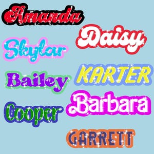 Custom Name Stickers, Holographic Name Stickers for Water Bottles, Laptop, Personalized Name Die-cut Vinyl Waterproof Stickers Gift Decals
