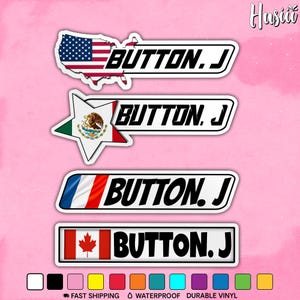 Custom Racing Name Sticker, Personalized Country Flag Racer Name Dirty Bike Moto for Motorcycle Team Club Car Fairing Helmet Dirt Bike