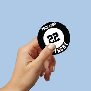 Custom Baseball Bat Sticker Personalized Player Name Number Baseball ...