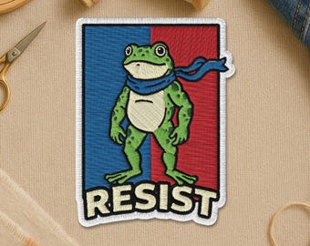 Resist Patch, Freedom Social Justice Civil Rights Protest Political Embroidery Patches for Clothes, Jackets, Backpacks Gifts Her, Him