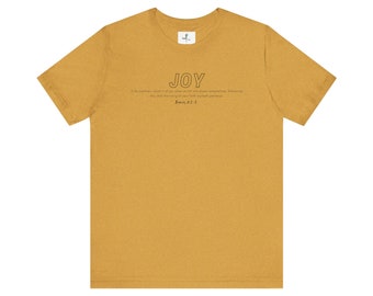 Camiseta de manga corta Unisex Jersey - Joy - Camiseta cristiana