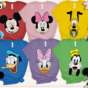 Disney Micky und Freunde Pluto Big Face Kostüm Shirt, Pluto Hund Shirt, Disneyland Familie Passendes Shirt, Disney Urlaub T-Shirt, BTW Reise T-Shirt
