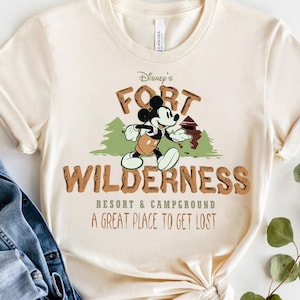 Disney Mickey Fort Wilderness Resort Campground T Shirt , WDW Campground Tee, Disneyland Family Matching Shirt, Family Camping Matching Tee