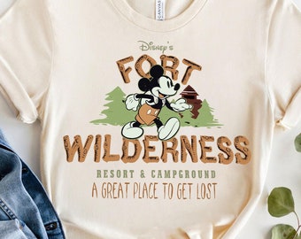 Disney Mickey Fort Wilderness Resort Campground T Shirt , WDW Campground Tee, Disneyland Family Matching Shirt, Family Camping Matching Tee