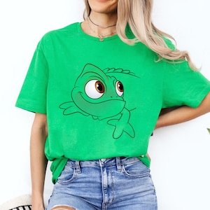 Disney Tangled Pascal Big Face Costume Shirt, Cute Pascal Rapunzel Shirt, Disneyland Family Vacation Shirt, Disneyland Family Matching Shirt