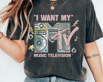 MTV I Want My Retro Boombox Graphic T-Shirt, MTV Shirt, MTV Music Tee, Disney Vacation Shirt, Disneyland Family Matching Shirt, Disney World