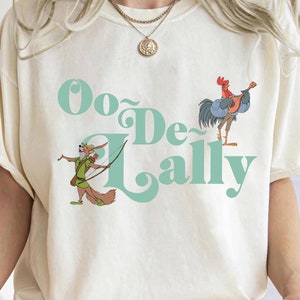 Disney Robin Hood Alan-A-Dale Rooster Oo-De-Lally T-shirt, Robin Hood retro T-shirt, bijpassende Disneyland-familieshirt, Magic Kingdom-T-shirt