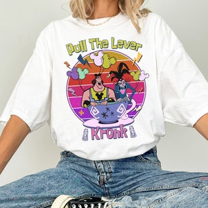 Disney Villains Yzma Pull The Level Kronk Retro Shirt, Disney The Emperor&#39;s New Groove Shirt, Disneyland Family Matching Shirt, WDW Trip Tee