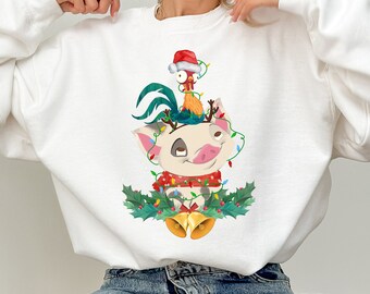 Disney Moana 2 Pua and Hei Hei Christmas Lights Shirt ,Disney Christmas Vacation 2024 Shirt, Disney Moana Shirt, Christmas Gifts, Xmas 2026