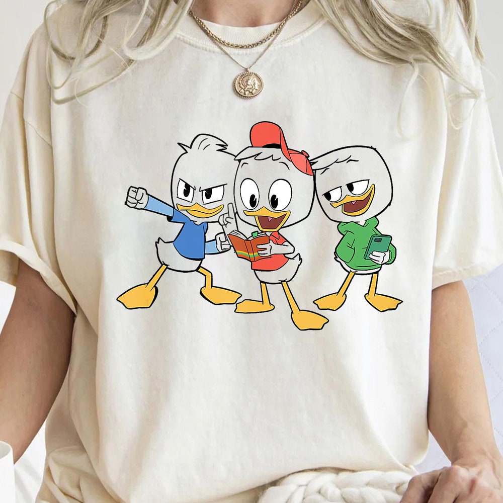 Disney Ducktales Huey Dewey & Louie Portrait Shirt, Cute Disney Ducktales Characters Shirt, Animal Kingdom, Disneyland Family Matching Shirt