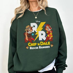 Disney Retro Chip N Dale Rescue Rangers Design T-Shirt, Disneyland Family Matching Shirt, WDW Trip Tee,  Double Trouble Chip and Dale Shirt,