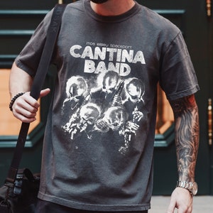 Star Wars Mos Eisley Spaceport Cantina Band Portrait T-Shirt, Vintage Star Wars Shirt, Disneyland Family Matching Shirt, Galaxy&#39;s Edge Shirt