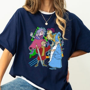 Disney Retro 90s Style Group Shot The Sword In The Stone Shirt, Disneyland Family Matching Shirt, Magic Kingdom, Disney King Arthur Shirt