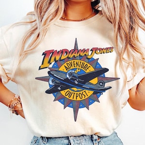 Disney Retro 90s Indiana Jones Adventure Outpost T-Shirt, Disneyland 1995 Retro Shirt, Disneyland Family Matching Shirt, Last Crusade Shirt