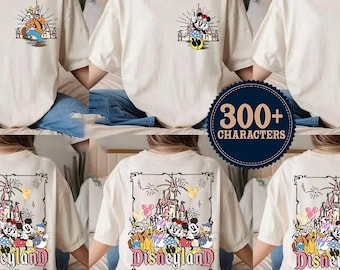 Disneyland Est 1955 Zamek Myszka Miki i Przyjaciele Dopasowana Koszulka Szkicowa, Chłopczyk Urodziny Disneyland Dziewczynka, Disney Family Matching Koszulka 2026, WDW