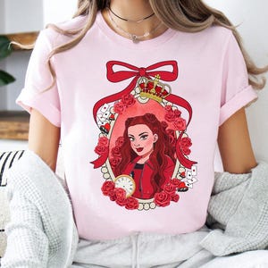 Disney Descendants The Rise Of Red Coquette Bows T-Shirt, Disneyland Family Matching T-Shirt, Disney Vacation Trip Tee, Rebel at Heart ,WDW