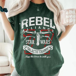 Star Wars Rebel X-Wing Starfighter Galactics Champ Vintage Shirt, Retro Star Wars Tee, Disneyland Family Matching Shirt, Galaxy&#39;s Edge Shirt