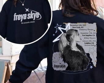 Disney Freya Skye the Acoustic Shows Tour Concert T-shirt, Stars