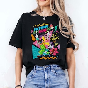 Disney Ein Goofy Film Bester Freund für das Leben Retro Shirt, Doof und Max Goof Bester Papa aller Zeiten Shirt, Disneyland Familie Passendes Shirt, BTW Reise
