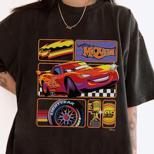 Disney Cars Lightning McQueen Grid T-Shirt, Disneyland Family Matching Shirt, Disney Vacation Tee, Cars Lightning McQueen Shirt, WDW Tee