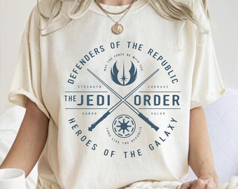 Star Wars The Clone Wars Jedi Order Emblem Graphic Shirt, Retro Star Wars Shirt, Disneyland Family Matching Shirt, Galaxy&#39;s Edge Shirt