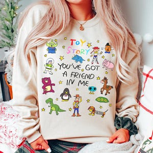 Disney Pixar Toy Story You&#39;ve Got A Friend In Me Doodle T-Shirt, Disneyland Family Matching Shirt, Magic Kingdom, Disneyland Family Trip Tee