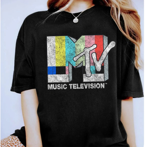 Classic MTV Music Television Signal Logo T-shirt, MTV Logo
