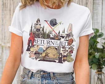 Star Wars The Return of Jedi Vintage Shirt, Disney Hollywood Studios Trip Shirt, Disneyland Family Matching Shirt, May The Force Be With You