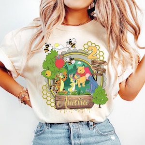 Customized Disney Pooh and Friends Birthday Party T-Shirt, Disney Birthday Gifts, Disneyland Matching Shirt, Winnie The Pooh Birthday shirt