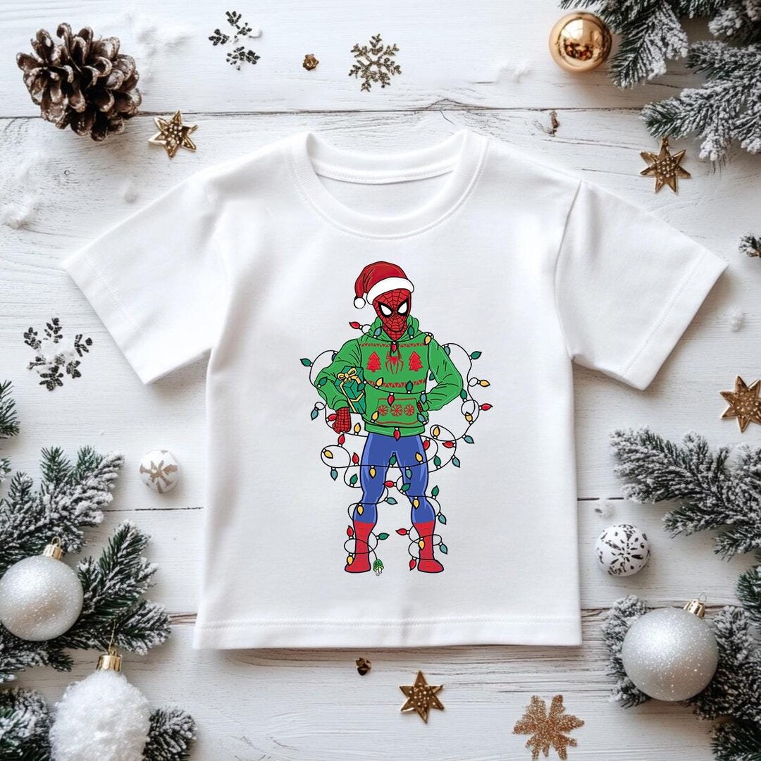 Marvel Spider man Christmas Lights Sweatshirt Avenger Spider man 