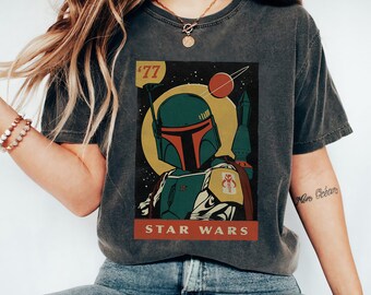 Star Wars Boba Fett Vintage Trading Card '77 Graphic T-shirt, Star