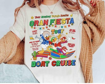 Camiseta de Los Tres Caballeros Gran Fiestar México Epcot World Showcase, camiseta Margaritas por favor, camiseta del pabellón de Disney Epcot Center México