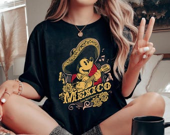 Disney Mickey Mexico Epcot World Showcase 2026 T-Shirt, Disney Mexico Mexican Holiday Shirt, WDW Disney Epcot Center Mexico Pavilion Shirt