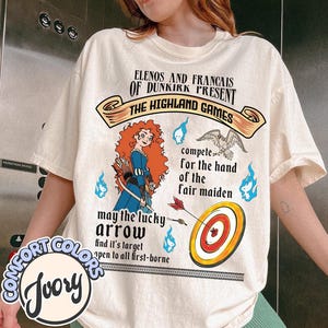 Disney Brave Princess Merida The Highland Games T-Shirt, Magic Kingdom, Disneyland Vacation Girl Trip Tee, Disneyland Princess Birthday Girl
