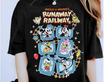 T-shirt Disney Mickey et Minnie Runaway Railway Hollywood Studio, T-shirt Nothing Can Stop Us Now, Cadeaux de vacances pour vacances en famille Disneyland