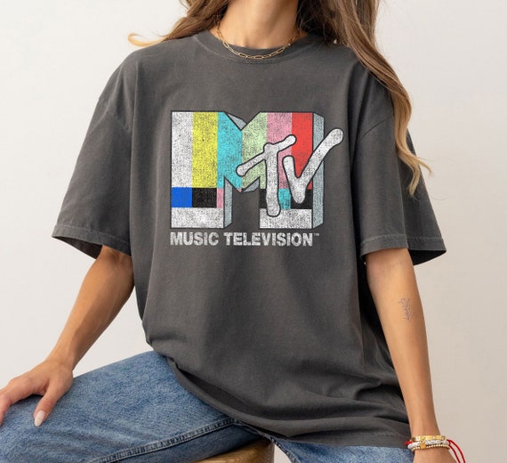 Classic MTV Music Television Signal Logo T-shirt, MTV Logo Shirt 