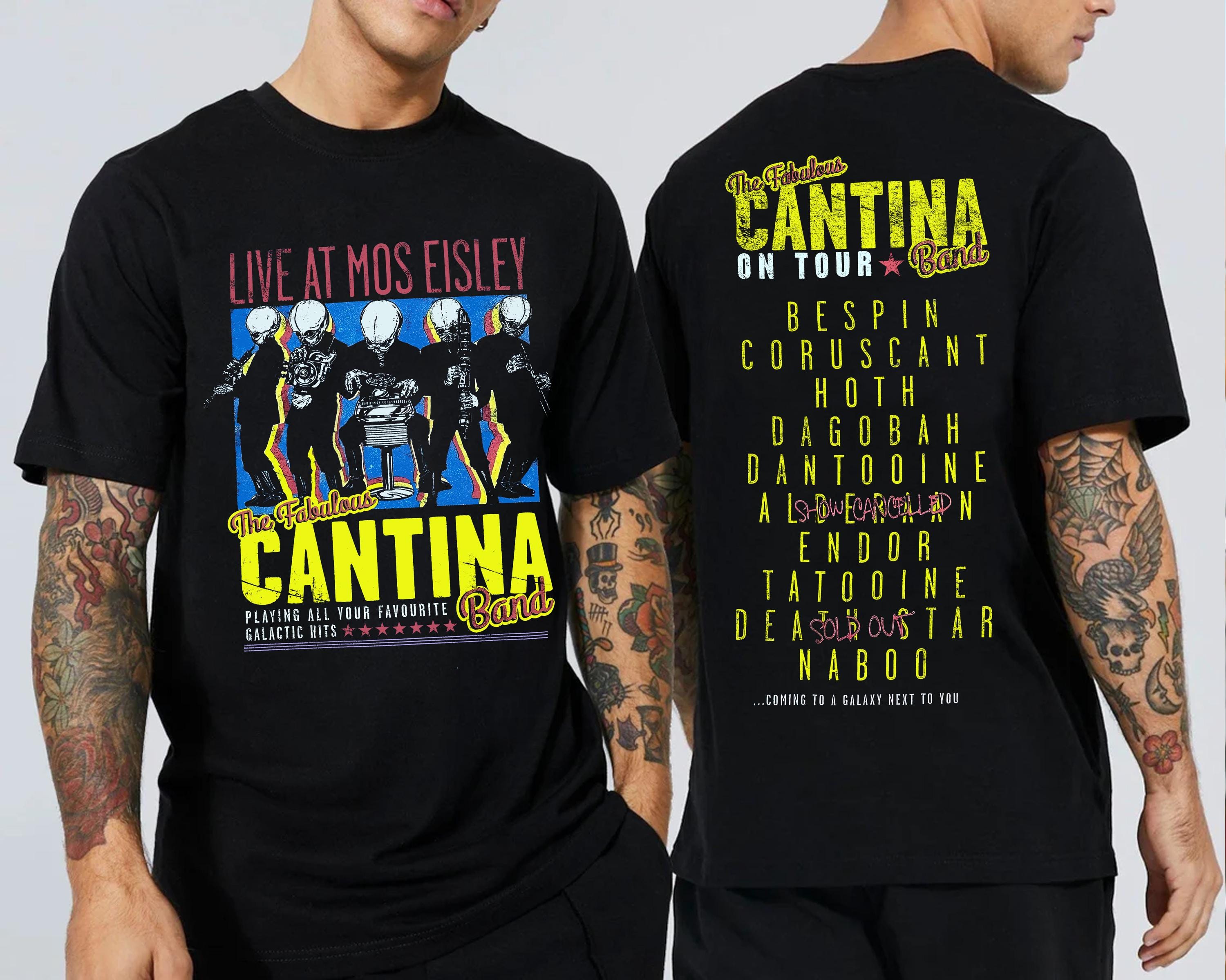 Star Wars Mos Eisley Spaceport Cantina Band Portrait T-Shirt
