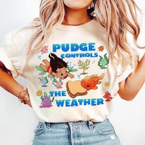 Disney Pudge Controls The Weather Lilo & Stitch Movie 2025 Shirt, Disneyland Family Matching Shirt, Magic Kingdom Tee, Disney Birthday Gift