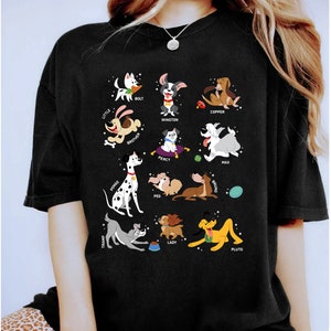Disney Pets Movie Dogs Group Jumble Comfort Colors Shirt, Disney Dogs Disney Cats Shirt, Disneyland Family Matching Shirt, Disney Trip Tee