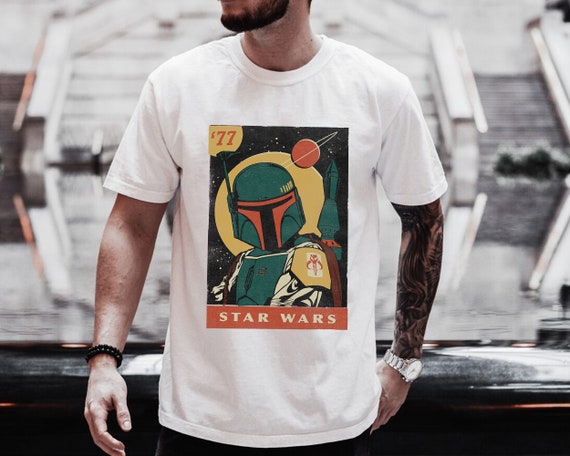 Star Wars Boba Fett Vintage Trading Card '77 Graphic T-shirt, Star