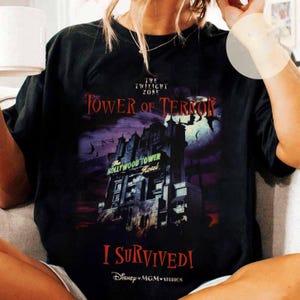 お礼や感謝伝えるプチギフト I Survived Tower of Terror Shirt - Etsy トップス