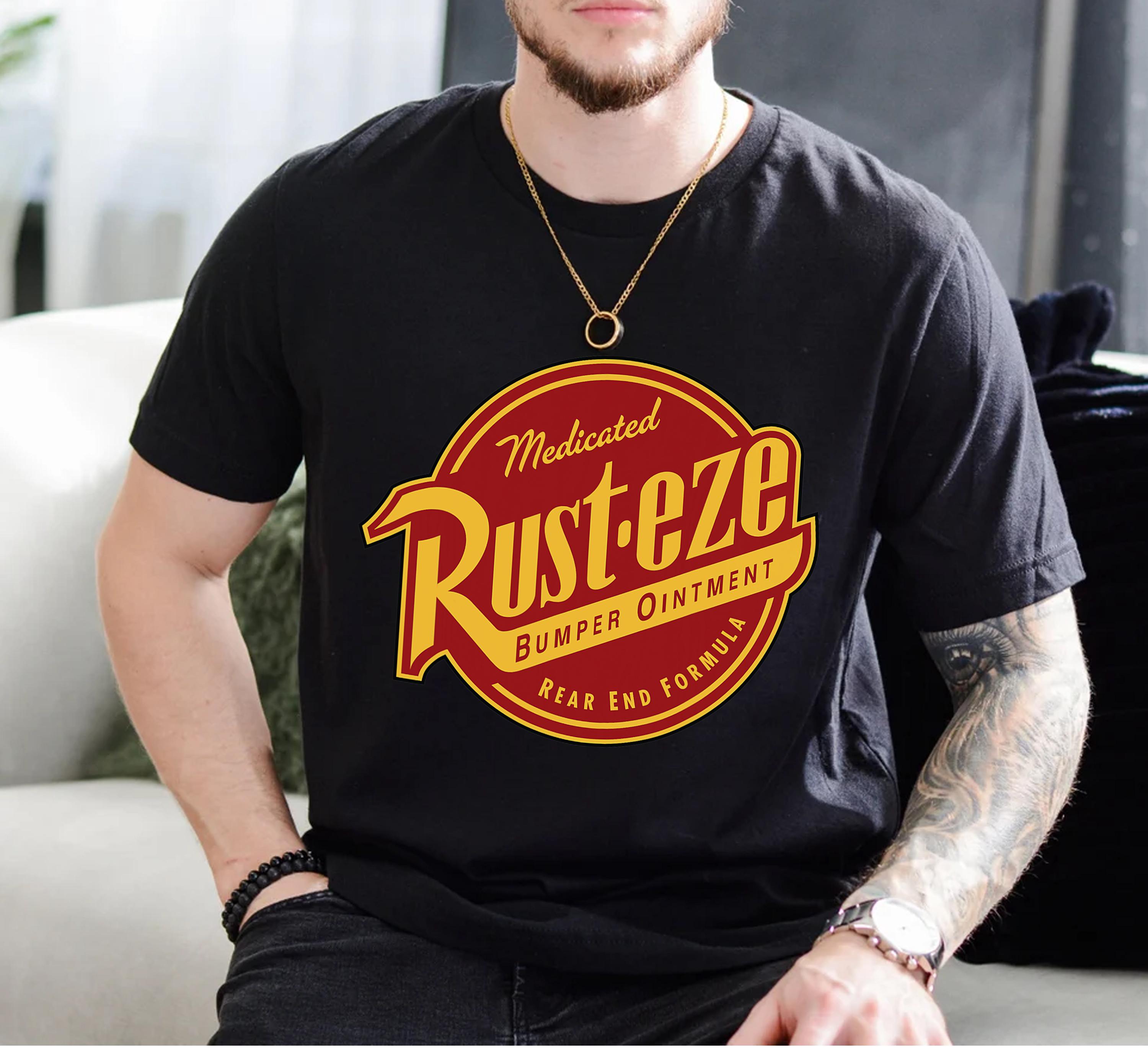 Medicated Rust Eze Disney Cars Rust-eze Logo Medicated Bumper Ointment Shirt, Disneyland ...