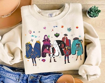 Custom Name Disney Descendants Movie Shirt, Disneyland Family Matching Shirt, Disney Vacation Trip Tee, Personalized Descendants Movie Shirt